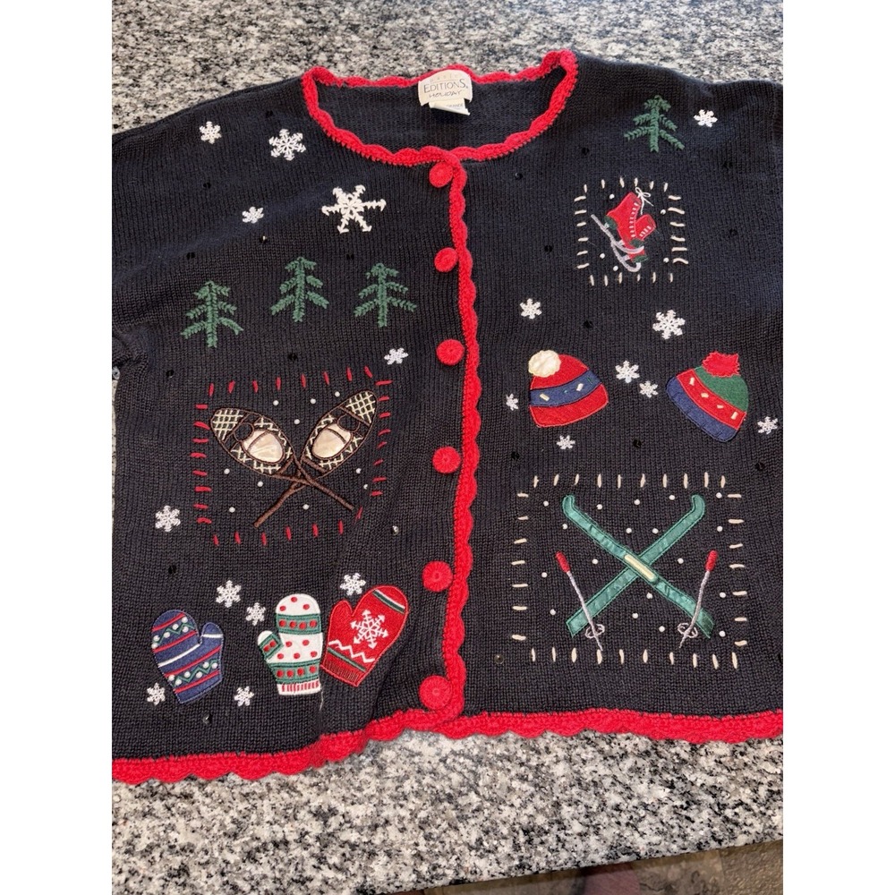 Vintage Basic Editions Black And Red Holiday Card… - image 6